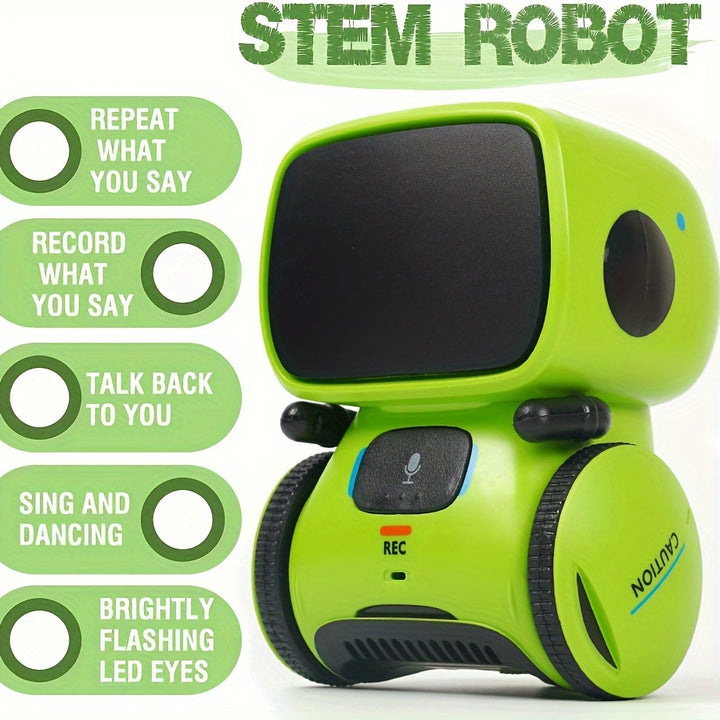 Halloween Smart Voice Interactive Robot Dialogue Touch Mini Robot Recording Voice Changing Childrens Toy Christmas