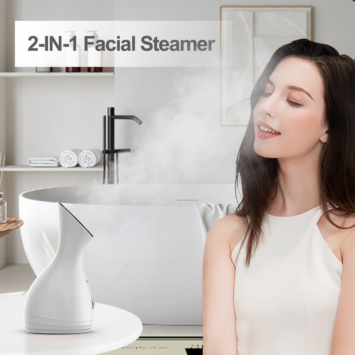 Portable Nano Mist Facial Steamer  Hot Face Vaporizer for Deep Hydration Moisturization and Eyebrow Care at Home