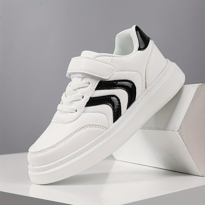 Kids Boys Trendy Skate Shoes Comfy Antiskid Platform Sneakers For School DayDaily Outdoor Activities