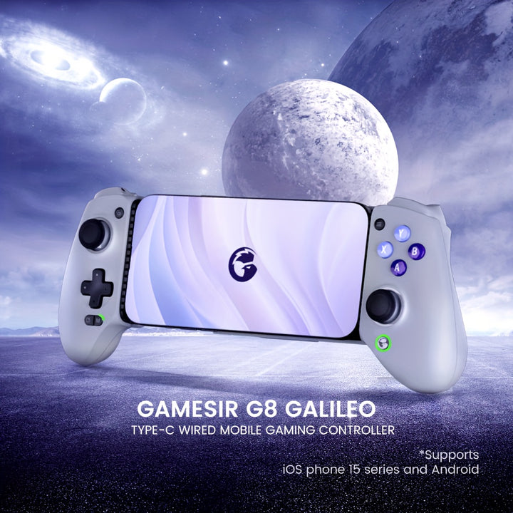 GameSir G8 Galileo Cellphone Gamepad  Hall Effect Joystick Game Controller for iPhone 15 and Android Mobile Phone Cloud Gaming  Christmas Gift